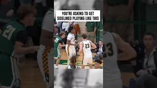 YOU’RE ASKING TO GET SIDELINED PLAYING LIKE THIS highschoolbasketballhighlights [upl. by Ettenel]