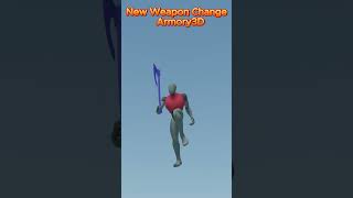 Weapon Change shorts 3d blend3dweb webgl blender gaming animation blender3ddesign armory3d [upl. by Naugal]