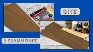 2 Large Decor DIYs  Farmhouse DIY  Just 2 Cute Crafts [upl. by Ayotahc]