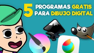 5 programas GRATIS para DIBUJO DIGITAL para PC  SerchToon [upl. by Gayner]