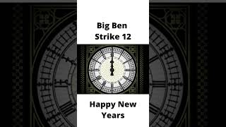 Big Ben Strikes 12 Midnight  Big Ben Chimes  Big Ben Sound shorts bigben midnight shorts [upl. by Molahs]