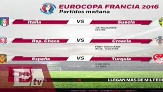 Estos son los partidos de la Eurocopa para mañana  Roberto López [upl. by Lelith]