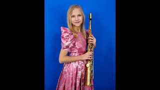 Smirnova Victoria Saxophone Soprano RUSSIA Caprice J B Singelee Aria E Bozza 2024 13 yo [upl. by Hamo1]