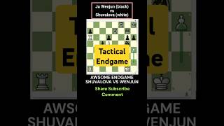 Awesome endgame Shuvalova vs Ju Wenjun Speedchess chess schach ajedrez xadrez caturday [upl. by Bondie]