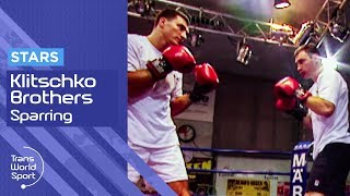 Klitschko Brothers Sparring  2000 Footage  Trans World Sport [upl. by Leahcar510]