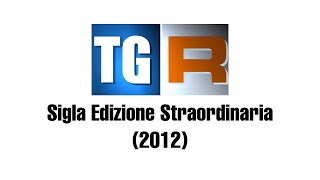 RARO Sigla TGR Edizione Straordinaria del 2012 [upl. by Ahsilra]