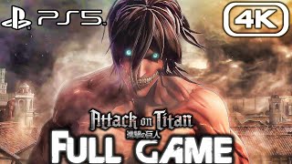 ATTACK ON TITAN PS5 Gameplay Walkthrough FULL GAME 4K 60FPS No Commentary [upl. by Shaylah193]