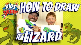 How to Draw a Lizard for Kids [upl. by Wernsman]