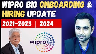 🚨Wipro Big Onboarding amp Hiring Update  Batch 20212023  2024 [upl. by Neivad597]