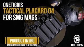 OneTigris Tactical Placard 04 Chest RigVest Addon Quad SMG Mag Pouch [upl. by Dleifrag]