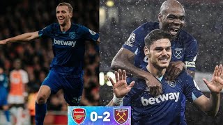 Arsenal vs West Ham 02 epl highlights 2023  Soucek goal vs Arsenal  Mavropanos goal vs Arsenal [upl. by Danete]