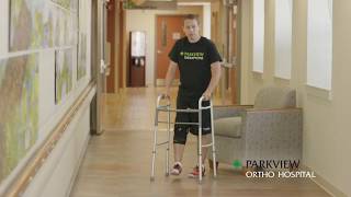 Using a Walker Sitting and Standing – Non WeightBearing [upl. by Matias]