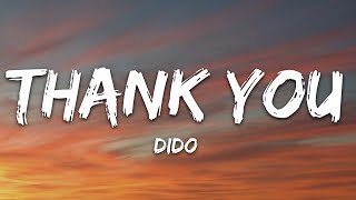 Dido  Thank You Lyrics [upl. by Natsuj]