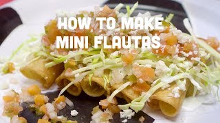 How To Make Mexican Mini Flautas  La Cocina S2  mitu [upl. by Akimrej]