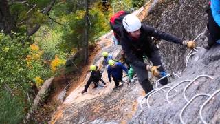 Via ferrata  Parc national du Fjord du Saguenay [upl. by Lasley]