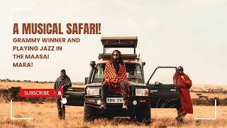 Adventure Safari Mackinlay hosts Grammy Saxophonist Kebbi and plays Jazz in Maasai Mara VLOG [upl. by Ahsyak793]