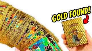 I Just Found The Rarest Golden Pokemon Cards Ever Made AND OPENED THEM [upl. by Hanahsuar]