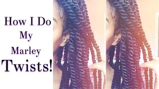 Protective Styling How I Do My Marley Twists [upl. by Roti]