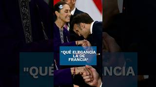 Saludo de Macron a Sheinbaum en el G20 se viraliza shorts [upl. by Krock370]