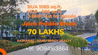 Re uploaded  70 Lakhs  3BHK flat Resale  Jains Pebble brook  Thoraipakkam OMR  1085 sq ft [upl. by Conner160]