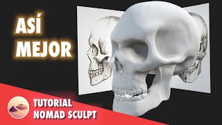 Como usar IMAGENES de REFERENCIA CORRECTAMENTE en Nomad Sculpt  Tutorial en español [upl. by Krock]