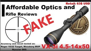 FAKE Leupold Vx3i 4514x50 review how good or bad is it [upl. by Prosperus]