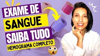 EXAME DE SANGUE Hemograma Completo  Aula Completa  biomedicina biologia [upl. by Enyad]