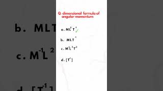 dimensional formula of angular momentum [upl. by Oicam]