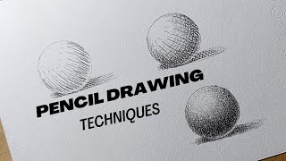 Pencil Drawing Techniques  shading skills [upl. by Acnairb307]