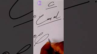 Signature style letter C How to sign letter C 😃👍 shorts viralvideo simple art [upl. by Kalle]