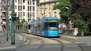 Straßenbahn Frankfurt Main  Linie 20 mit Doppeltraktionen XXL 2012 HD [upl. by Aciemaj]