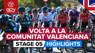 HighSpeed Sprint On Final Stage  Volta A La Comunitat Valenciana 2022 Stage 5 Highlights [upl. by Nylak351]