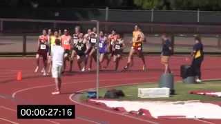 Payton Jordan Invitational 2015 Mens 1500 Meter Heat 5 [upl. by Nordin]