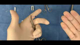 Preparing sutures and using the Ethicon LapraTy clips [upl. by Knutson]