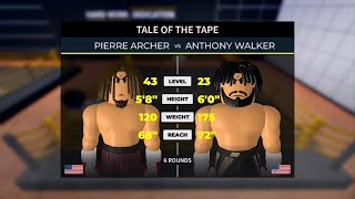 Roblox Prizefighter Boxing  Pillow Hands Pierre Archer gets Beat and Battered [upl. by Rusty108]