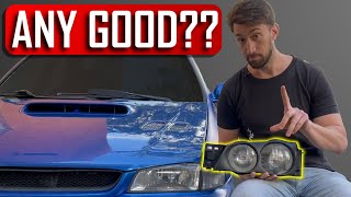 Morette VS OEM GC8 Headlights [upl. by Mikes541]