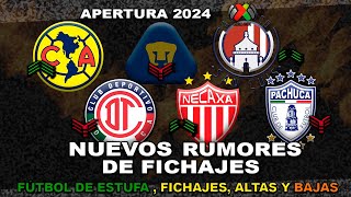 ✅ NUEVOS FICHAJES Y RUMORES LIGA MX AP2024  ALEXIS VEGA FICHAJE DEL AMÉRICA CRISTIANO AL SAN LUIS [upl. by Sylera]