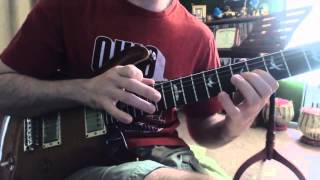 Advanced Guitar Lesson  Tapping amp String Skipping Lick  Govan Petrucci Vai Howe Style [upl. by Howzell]