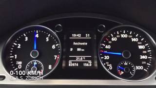 VW Passat R36 Variant 300 PS 0100 kmh acceleration [upl. by Yanttirb]