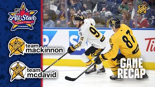 Team MacKinnon vs Team McDavid  2024 NHL AllStar Highlights [upl. by Uel]