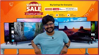 TOP 5 TV Deals in Amazon SUMMER SALE 2022 ⚡ Under ₹30000 ⚡ Redmi Samsung OnePlus Sony  LG 📺 [upl. by Eerbua]