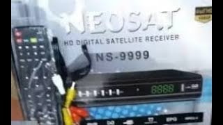 NEOSAT NS9999 HD RECEIVER POWERVU KEY NEW SOFTWARE [upl. by Neeluqcaj]