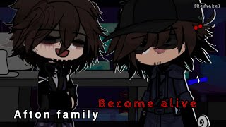 Afton Family Become Alive  GACHA AFTON FAMILY [upl. by Medrek125]