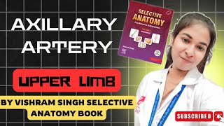 Selective anatomy Axillary Artery Vishram Singh explanation in hindi anatomy upperlimb [upl. by Skutchan]