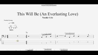 Natalie Cole  This Will Be An Everlasting Love bass tab [upl. by Buckels]