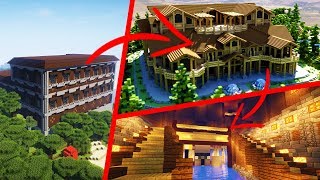 Minecraft Woodland Mansion EXTREME Transformation  Part 2 Interior Floor Plan [upl. by Ximena]