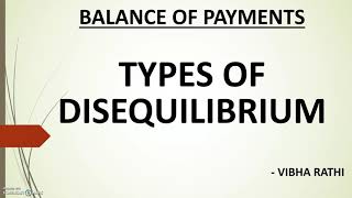 Types of Disequilibrium  Balance of Payments [upl. by Eckel]