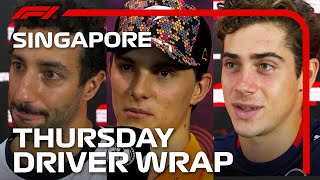 Thursday Drivers Wrap  2024 Singapore Grand Prix [upl. by Crosby102]