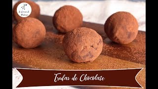 Trufas de Chocolate  Recetas Fáciles y Rápidas  Sin Gluten [upl. by Araihc]