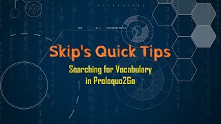 SQT 018 Searching for Vocabulary in Proloquo2Go [upl. by Roos]